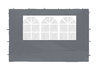bellavista - Home & Garden® Seitenteilset grau mit Fenster für Faltpavillon 3x3m