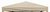 bellavista - Home & Garden® Dachplane mit Belüftungsdach Faltpavillon 3x3 m Nylon beige